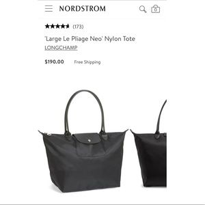 Longchamp | Le Pilage Tote in All Black